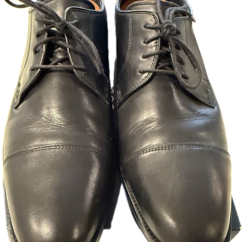 Cole Haan Black Leather Oxfords